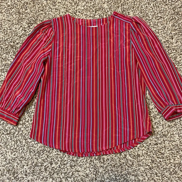 Vintage Jonathan Martin Vertical Stripes 2-Piece Skirt Set - Picture 7 of 10